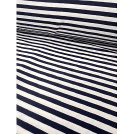 Džersio trikotažas su skaitmenine spauda NAVY STRIPES
